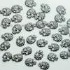 Accesorios Metálicos Irregulares para Estampado en Caliente, Decoraciones de Mezclilla, Remaches Plateados, Pedrería Metálica Plana con Dorso Caliente, Piezas para Ropa DIY