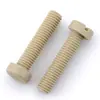 Tornillos de Plástico Cilíndricos Ranurados Aislantes Resistentes a Altas Temperaturas, Ácidos y Álcalis, Tornillos de Alta Resistencia Peek M2-M10