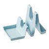 Estante para tapas de ollas en encimera de cocina Organizador de almacenamiento multifuncional para espátulas, cucharas, palillos Estante de almacenamiento para tabla de cortar de escritorio