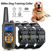 Dispositivo de Entrenamiento para Perros, Dispositivo Anti-Ladrido, Recargable, Impermeable, Anti-Ladrido, Control Remoto de Larga Distancia de 800 m, Collares de Descarga Eléctrica para Mascotas, Transfronterizo