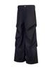 Pantalones casuales de estilo americano, limpios, plisados, con microcuerno, para primavera y verano, holgados, rectos y drapeados, negros.