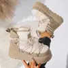 Botas de Nieve Tallas Grandes Transfronterizas para Mujer 2026 Invierno Nuevo Estilo Suela Gruesa Cálidas Forradas de Felpa Engrosadas Cómodas Zapatos de Algodón Cálidos para Mujer