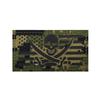 Haike Outdoor Insignia Luminosa Pirata Barbanegra Edward Velcro Insignia de Moral Táctica Reflectante Adhesivo para Bolsa