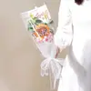 Regalo para el Día del Maestro Ramo Terminado de Girasol para Maestra de Jardín de Niños Tejido Hecho a Mano Flor de Lana Regalo Creativo