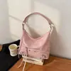 Bolso de Axila de Gran Capacidad Estilo Coreano para Mujer, Bolso para Viajar al Trabajo, Nuevo Modelo Verano 2026, Bolso Dumpling Biker con Tachuelas, Bolso Cruzado