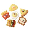 Papas Fritas Hamburguesa Muñeca traje Dibujos Animados Resina Joyería Accesorios DIY Funda de Teléfono Gel de Crema Pasador Hecho a Mano Parche