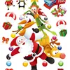 Pegatinas navideñas para vidrio, exquisitas pegatinas estáticas extraíbles, pegatinas navideñas combinadas para ventanas, decoraciones navideñas 2023, nuevas
