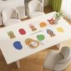 Mantel de Mesa de Comedor de Dibujos Animados Impermeable, Resistente al Aceite, Anti-quemaduras, Sin Lavado, Mesa de Comedor, Mesa de Café para Sala de Estar, Lujo Accesible, Mantel de Mesa de Gama Alta a Prueba de Polvo