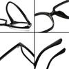 1321 nueva montura de gafas ópticas TR90 ultraligera montura grande cuadrada rojo neto lisa luz azul plana