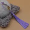 Abanico Xiangfei de 12 cm con Borla Verde, Abanico de Borla de Mariposa con Borlas Colgantes, Accesorio de Ropa Han de Estilo Antiguo, Sobre de Cheongsam de Estilo Étnico