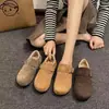 Zapatos Birkenstock gruesos y forrados de felpa para mujer, zapatos peludos, nuevos zapatos de invierno 2026 para mujer, mocasines populares, zapatos de algodón