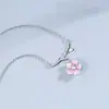 Collar de Flor Rosa de Plata de Ley 925 2025 Nueva Moda Cadena para Clavícula de Mujer Más Vendida Cadena Ligera de Lujo de Alta Gama para el Cuello