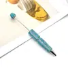 Caneta DIY com pedrarias de strass listradas retas, caneta criativa com pingente de strass para customizar, caneta de presente pesada colorida com strass em estoque