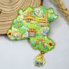 Serie FujianFuzhou Rongcheng Encanto Antiguo y Belleza Escénica de la Capital de Fujian Imanes para Refrigerador Souvenirs de Viaje Culturales y Creativos Pegatinas Magnéticas