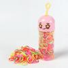Candy cartoon garrafa de borracha banda de cabelo corda não machuca cabelo descartável faixa de cabelo forte puxar constantemente corda de cabelo laço elástico de cabelo