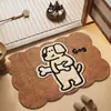 Tapete de Terra de Diatomáceas para Porta de Entrada, Tapete de Pé Absorvente de Secagem Rápida Antiderrapante para Casa, Cozinha e Banheiro