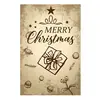 Pintura em lata de Natal atacado Véspera de Natal pintura decorativa de ferro fornecimento transfronteiriço Europa e Estados Unidos decoração de atmosfera festiva retrô