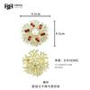 Broche de aleación con diamantes de imitación para mujer, broche para camisa, traje, hebilla oculta ajustada a la cintura, botón decorativo para cheongsam, joyería antiexposición.