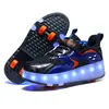 Zapatos de Rodillos Automáticos de Cuatro Ruedas Personalizados de Venta Directa de Fábrica con Ruedas, Zapatos con Ruedas Retráctiles y Destellantes para Estudiantes