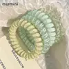 Elástico de Cabelo Fio de Telefone Anel de Cabelo para Mulheres, Estilo Fresco 2026 Nova Faixa Elástica Colorida, Alta Elasticidade e Acessório de Cabelo Durável