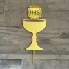 Adorno para pastel de cruz de paloma de la paz estilo ins transfronterizo para comunión, bautizo de bebé y decoración de fiesta
