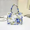 2026 Bolso de Lona Casual Bolso de Mano para Mujer Bolso Estampado para Mujer Bolso de Tela Estampada Venta al por Mayor de Fábrica Bolso Tote de Lona