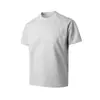 Camiseta Masculina Esportiva Cor Sólida Respirável Secagem Rápida Slim-Fit Estilo Americano Peso Pesado Estrutura de Ombro Normal Gola Redonda Costurada Manga Curta