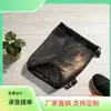 Bolsa Esportiva Preta Personalizada de Malha Vazada com Cordão Bolsa Respirável com Cordão para Itens de Esportes com Bola Mochila com Cordão