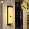 Lámpara de pared para villa, pilar de puerta o valla, para exteriores, impermeable, estilo chino nuevo, balcón, patio exterior, pared exterior, lámpara solar