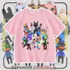 Camiseta de manga corta de verano para niños y niñas, ropa de verano, juego transfronterizo Roblox Animal Hospital, ropa de verano de manga corta para niños
