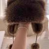 Sombrero de Señor Supremo de Mapache Sombrero de Cola Niño Adulto Mujer Invierno Mapache Americano Oreja Zorro Falso Oreja de Gato Sombrero