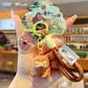 Auténtico Colgante Llavero Set de Pequeño Monstruo Nariz Pequeña de la Montaña Langlang Mini Audífono Correa para Teléfono Encanto para Bolsa