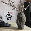 Jarrón de cerámica creativo retro maceta de cerámica con forma especial estilo rama seca silencioso decoración suave para B&B maceta hidropónica dispositivo para flores