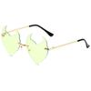 2022 Nuevas gafas de sol irregulares de moda europea y americana Bull Demon, gafas sin montura con personalidad, gafas de sol de fiesta de bola