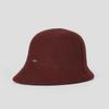 Sombrero de pescador grueso estilo japonés delantero largo trasero corto para mujer invierno nuevo tejido encriptado cálido sombrero de cubeta temperamento color sólido
