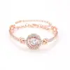 Juego de Joyas para Mujer, Conjunto Moderno de Tres Piezas, Collar, Pendientes y Anillo Personalizados de Alta Gama Incrustados con Pedrería Creativa