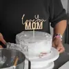 Te Amo Mamá Decoración de Pastel Día de la Madre Letrero para Pastel Ropa de Mujer Decoración de Pastel de Madera Fiesta