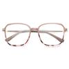 2023 nuevo color cambiante anti luz azul gafas de mujer moda moderna Cuadradas planas montura de gafas gafas de color cambiante transfronterizas