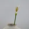 Lirio de Calas Simulado de PU 52cm Flor Artificial Flor de Plástico Decoración de Sala de Estar Ramo Ramo de Novia