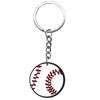 Llavero de la serie de béisbol, accesorios de boutique, adornos colgantes de goma suave personalizados para mochilas escolares, llaves y coche.