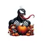 Decoración de coche de acrílico plano con forma de veneno, nueva, transfronteriza, decoración de Navidad, Halloween, colgante