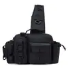Bolsa Multifuncional de Pesca Masculina, Bolsa de Cintura Tática de Grande Capacidade, Porta-Vara de Pesca, Bolsa Transversal, Bolsa de Ombro para Armazenamento ao Ar Livre