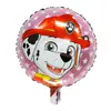 Nuevo Perro Patrulla Wangwang Mano Alienígena Palo Globo de Película de Aluminio Juguete de Cumpleaños Infantil Decoración de Fiesta