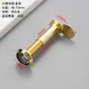 Visor de Puerta Ojo de Gato de Cobre Puro Diámetro 16mm Mirilla de Puerta de Hotel Lente de Vidrio Gran Angular de Alta Definición Anti-Espionaje Mirilla de Puerta de Entrada Anti-Palanca