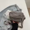 Bolsa transversal minimalista estilo japonês para mulheres, bolsa mensageira de marca trendy ins, bolsa de ombro versátil para estudantes, bolsa mensageira leve e versátil para mulheres