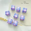 Acrílico Azul y Morado Lindo Cuadrado Dibujos Animados Mariposa Pintada DIY Cachorro Materiales Hechos a Mano Materiales para Joyería Accesorios