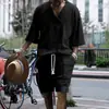 Outono Amazon Transfronteiriço Novos Calças Casuais Masculinas Europeias e Americanas Gola V Tricô Jacquard Versátil Terno Masculino de Outono