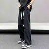 Pantalones Deportivos Largos de Pierna Recta Casual Americano para Hombre de Primavera y Otoño Marca de Moda Versátiles Holgados de Pierna Ancha Pantalones de Vestir Pantalones Casuales para Hombre