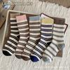 Calcetines Nuevos para Mujer de Caña Media Otoño e Invierno, Calcetines Deportivos Rayados Estilo Melard, Pantalones Tiburón Versátiles de Moda, Medias Retro