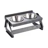 Comedero para Mascotas, Comedero para Gatos con Superficie Inclinada para Proteger la Columna Cervical, Comedero para Perros, Comedero Múltiple, Base Elevada para Prevenir Volcamientos, Comedero para Gatos, Comedero para Perros con Superficie Inclinada para Proteger la Columna Cervical